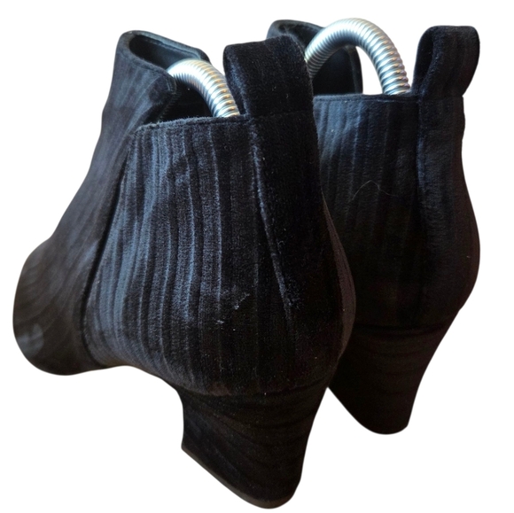 Miista London Billie Women's Velvet Stripe Ankle Boots Black Size EU 39 US 8.5 - Picture 10 of 14